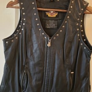 Leather vest